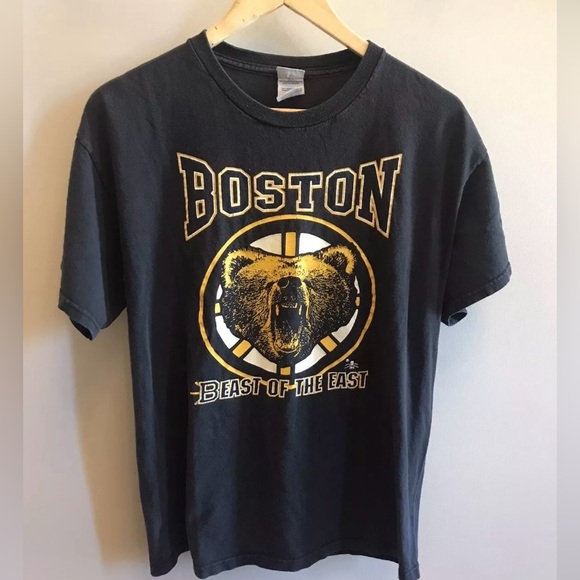 Boston Bruins - Beast Of The East Shirt - LARGE - Delta Pro Weight Tag - Picture 2 of 8